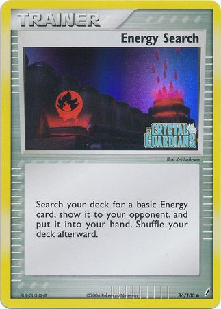 Energy Search (86/100) (Stamped) [EX: Crystal Guardians] - The Mythic Store | 24h Order Processing