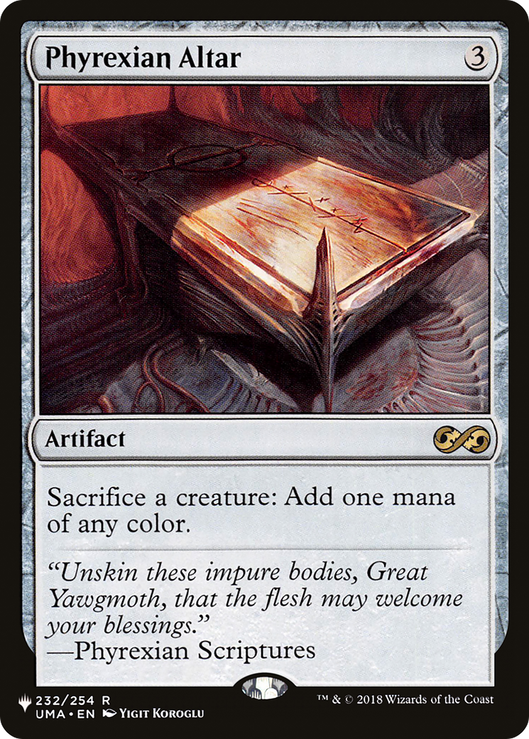 Phyrexian Altar [The List] - The Mythic Store | 24h Order Processing