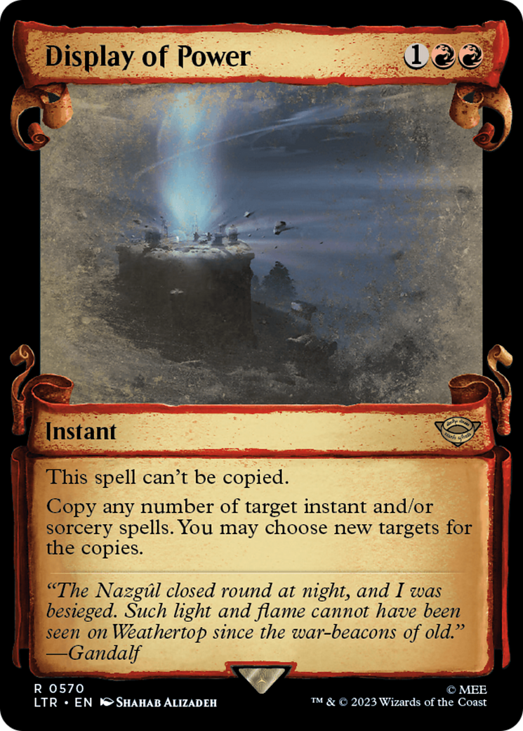 Display of Power [The Lord of the Rings: Tales of Middle-Earth Showcase Scrolls] - The Mythic Store | 24h Order Processing