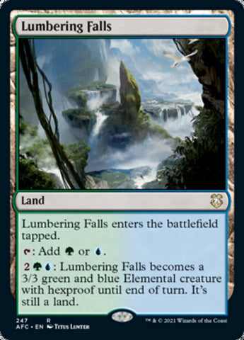 Lumbering Falls [Dungeons & Dragons: Adventures in the Forgotten Realms Commander] - The Mythic Store | 24h Order Processing