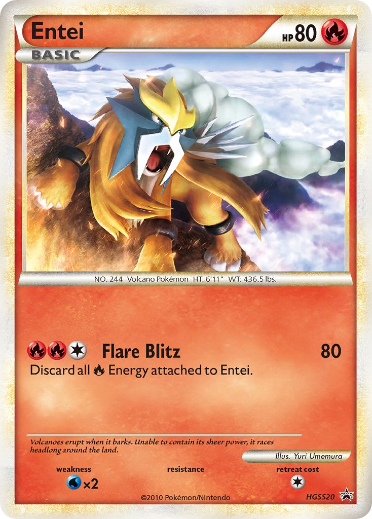 Entei (HGSS20) [HeartGold & SoulSilver: Black Star Promos] - The Mythic Store | 24h Order Processing
