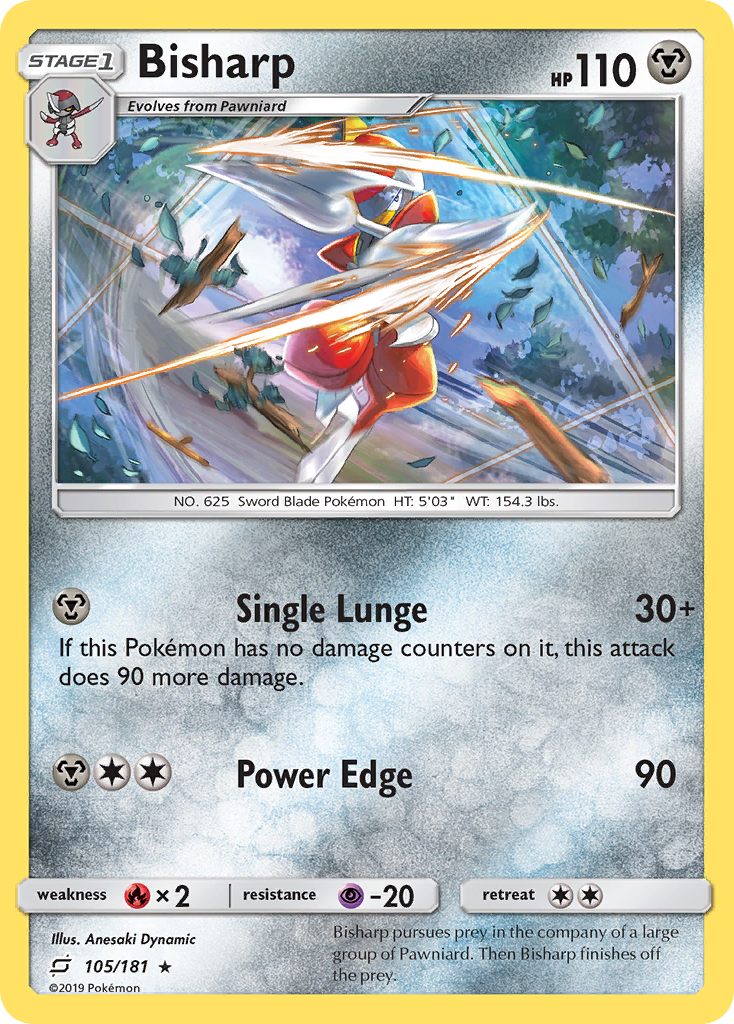 Bisharp (105/181) [Sun & Moon: Team Up] - The Mythic Store | 24h Order Processing