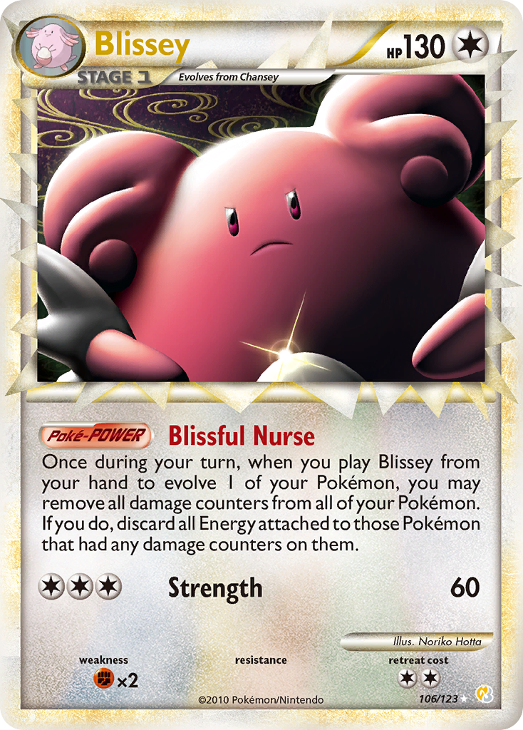 Blissey (106/123) [HeartGold & SoulSilver: Base Set] - The Mythic Store | 24h Order Processing