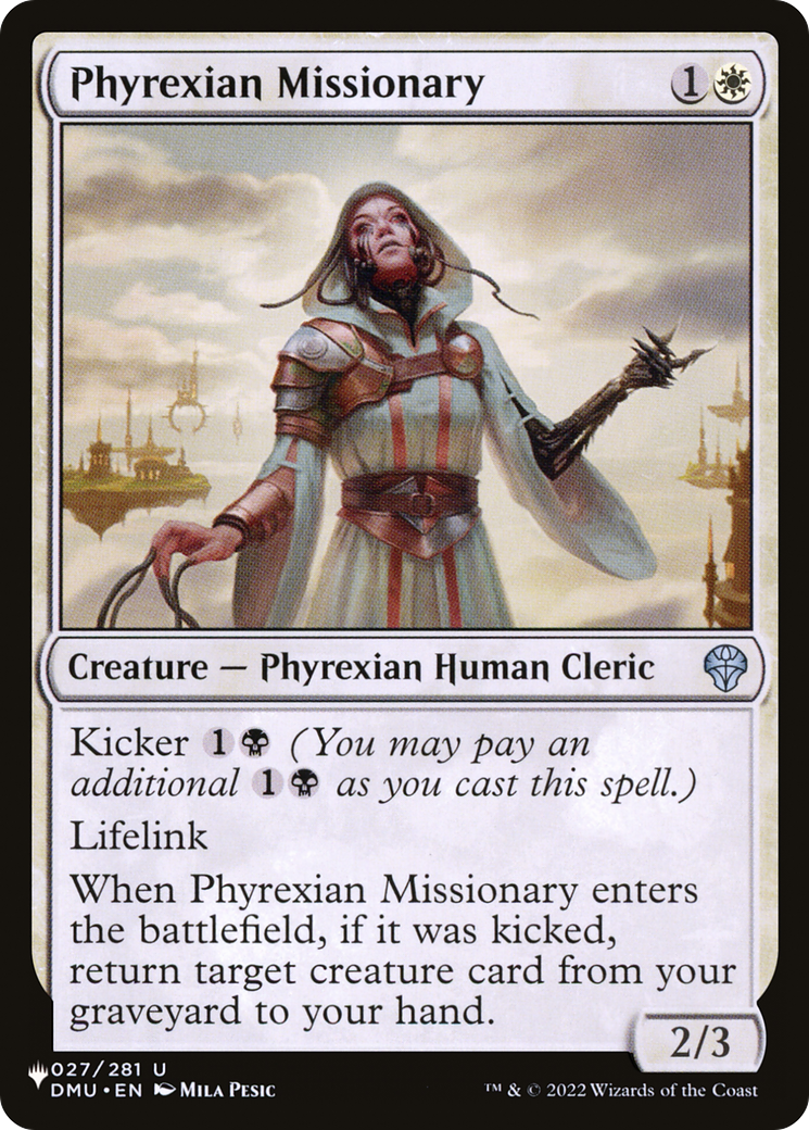 Phyrexian Missionary [The List Reprints] - The Mythic Store | 24h Order Processing