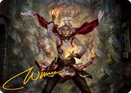 Delina, Wild Mage Art Card (Gold-Stamped Signature) [Dungeons & Dragons: Adventures in the Forgotten Realms Art Series] - The Mythic Store | 24h Order Processing