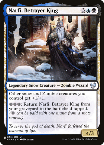 Narfi, Betrayer King [The List] - The Mythic Store | 24h Order Processing