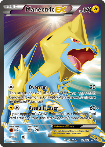 Manectric EX (113/119) [XY: Phantom Forces] - The Mythic Store | 24h Order Processing