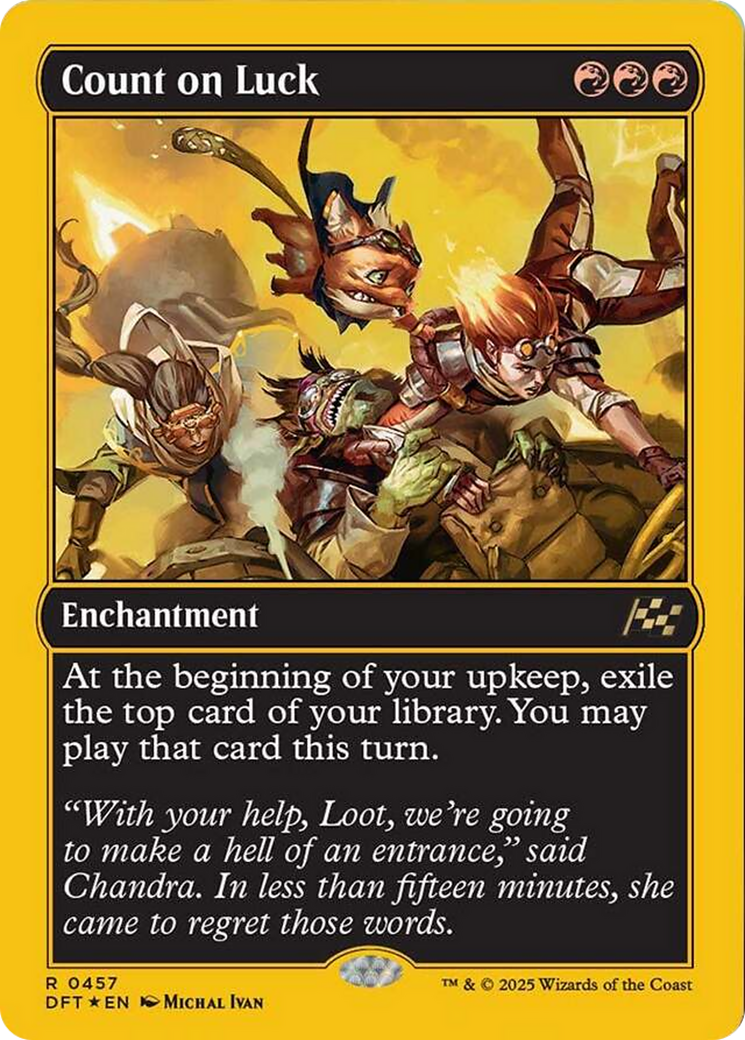 Count on Luck (First-Place Foil) [Aetherdrift] - The Mythic Store | 24h Order Processing