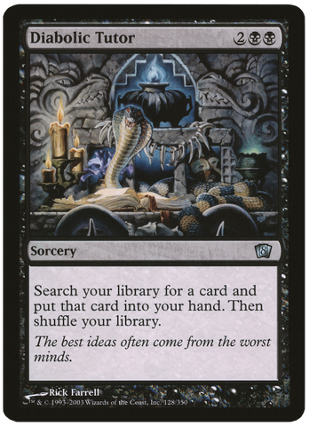 Diabolic Tutor (Oversized) [Eighth Edition Box Topper] - The Mythic Store | 24h Order Processing