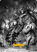 Vraska, Betrayal's Sting Art Card (Gold-Stamped Signature) [Phyrexia: All Will Be One Art Series] - The Mythic Store | 24h Order Processing