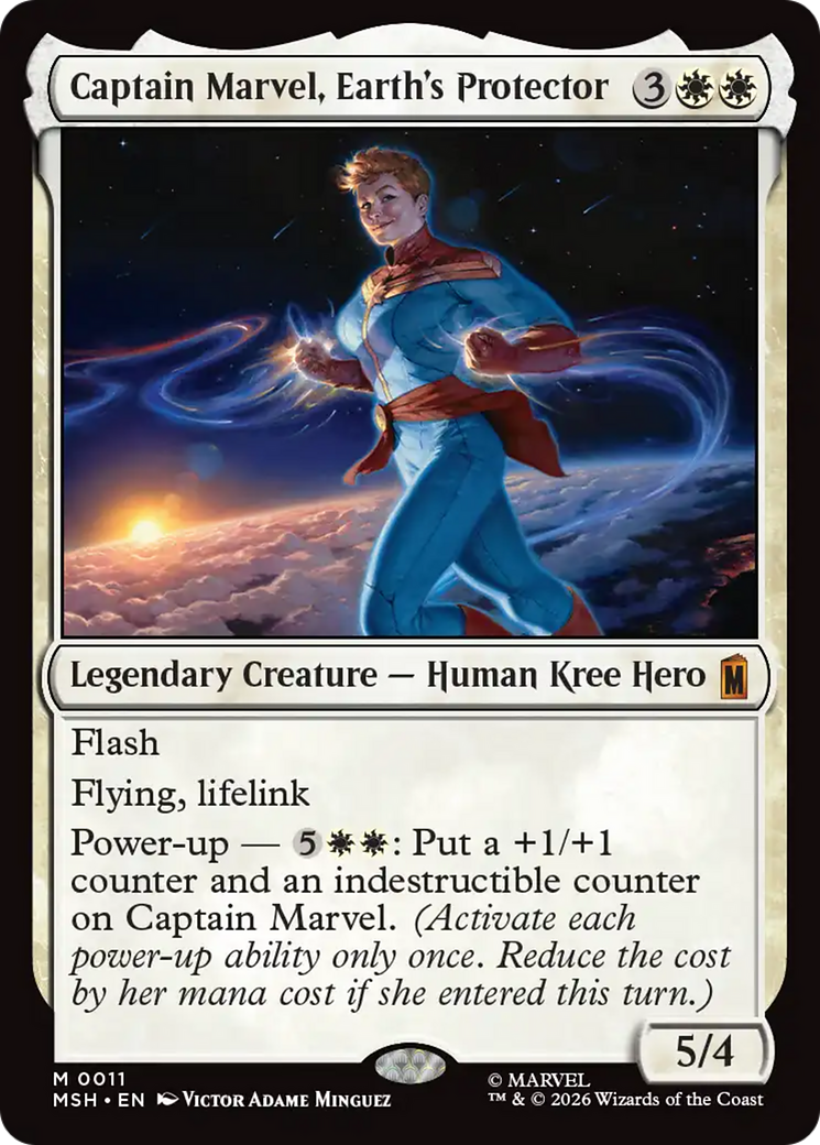 Captain Marvel, Earth's Protector [Marvel Super Heroes] - The Mythic Store | 24h Order Processing