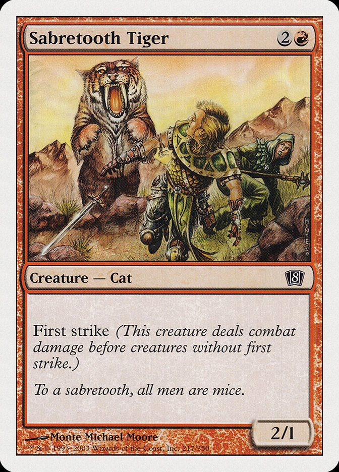 Sabretooth Tiger [Eighth Edition] - The Mythic Store | 24h Order Processing