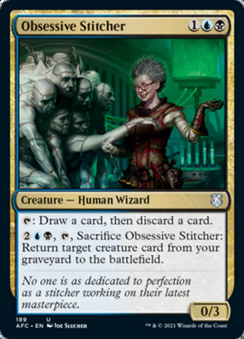 Obsessive Stitcher [Dungeons & Dragons: Adventures in the Forgotten Realms Commander] - The Mythic Store | 24h Order Processing