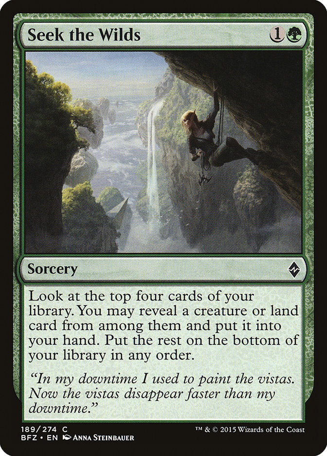 Seek the Wilds [Battle for Zendikar] - The Mythic Store | 24h Order Processing