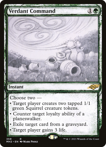Verdant Command (Sketch) [Modern Horizons 2] - The Mythic Store | 24h Order Processing