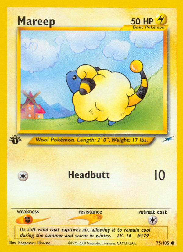 Mareep (75/105) [Neo Destiny 1st Edition] - The Mythic Store | 24h Order Processing