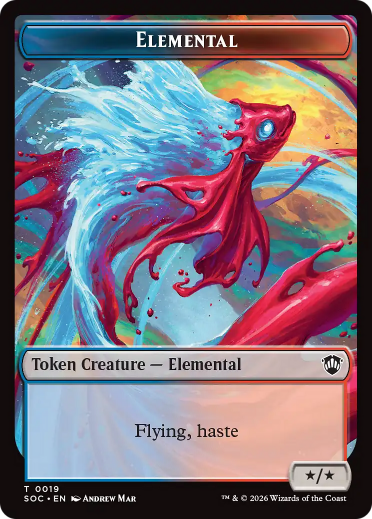 Elemental (0019) // Copy Double-Sided Token [Secrets of Strixhaven Commander Tokens] - The Mythic Store | 24h Order Processing