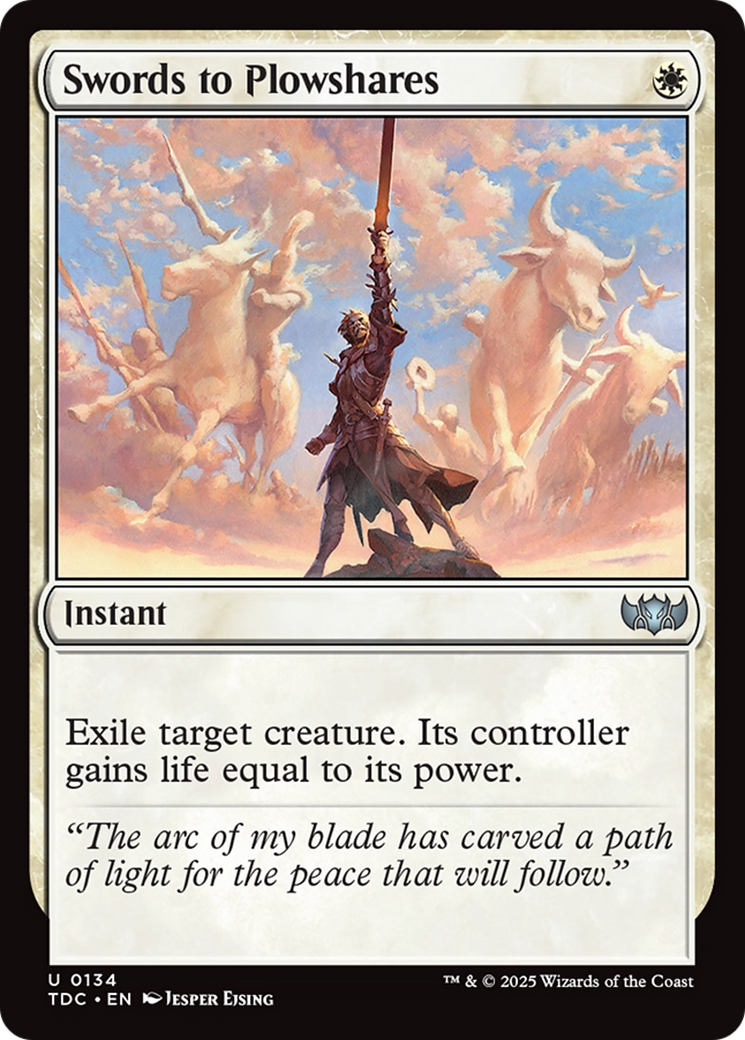 Swords to Plowshares [Tarkir: Dragonstorm Commander] - The Mythic Store | 24h Order Processing