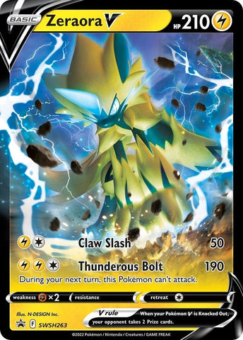 Zeraora V (SWSH263) [Sword & Shield: Black Star Promos] - The Mythic Store | 24h Order Processing