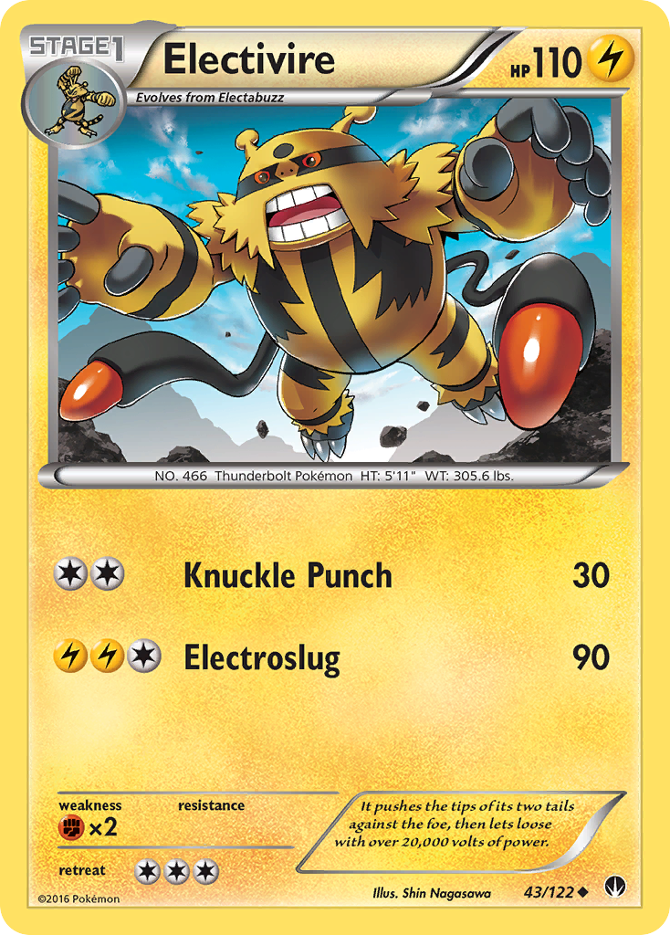 Electivire (43/122) [XY: BREAKpoint] - The Mythic Store | 24h Order Processing