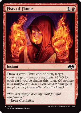 Fists of Flame [Foundations Jumpstart] - The Mythic Store | 24h Order Processing