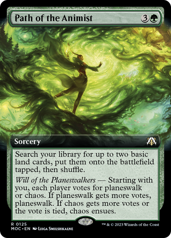 Path of the Animist (Extended Art) [March of the Machine Commander] - The Mythic Store | 24h Order Processing