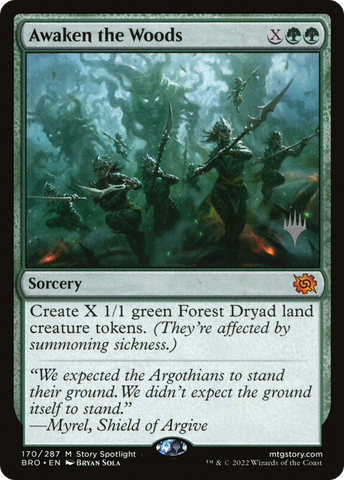 Awaken the Woods (Promo Pack) [The Brothers' War Promos] - The Mythic Store | 24h Order Processing
