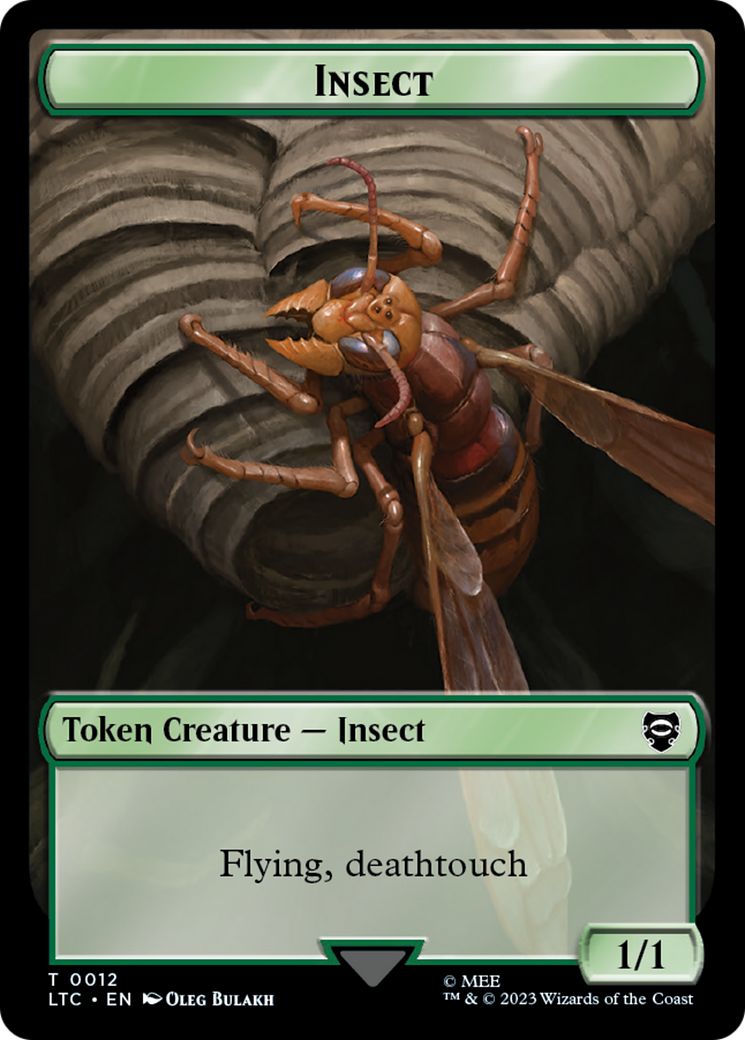 Elf Warrior // Insect Double Sided Token [The Lord of the Rings: Tales of Middle-Earth Commander Tokens] - The Mythic Store | 24h Order Processing
