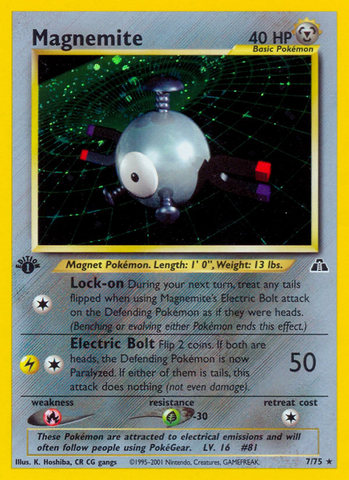 Magnemite (7/75) [Neo Discovery 1st Edition] - The Mythic Store | 24h Order Processing