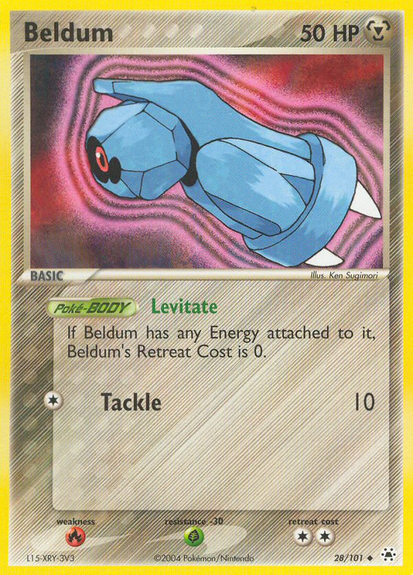 Beldum (28/101) [EX: Hidden Legends] - The Mythic Store | 24h Order Processing