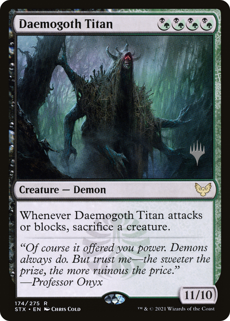 Daemogoth Titan (Promo Pack) [Strixhaven: School of Mages Promos] - The Mythic Store | 24h Order Processing