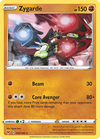 Zygarde (093/185) [Sword & Shield: Vivid Voltage] - The Mythic Store | 24h Order Processing