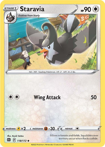 Staravia (118/172) [Sword & Shield: Brilliant Stars] - The Mythic Store | 24h Order Processing