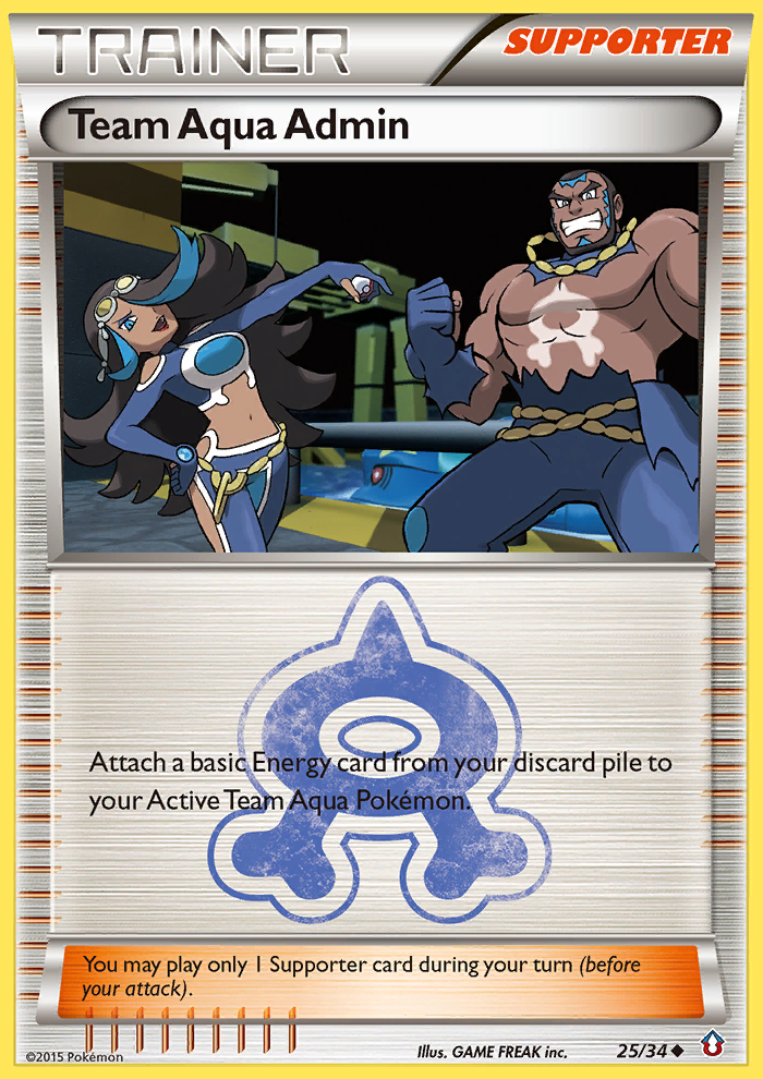 Team Aqua Admin (25/34) [XY: Double Crisis] - The Mythic Store | 24h Order Processing