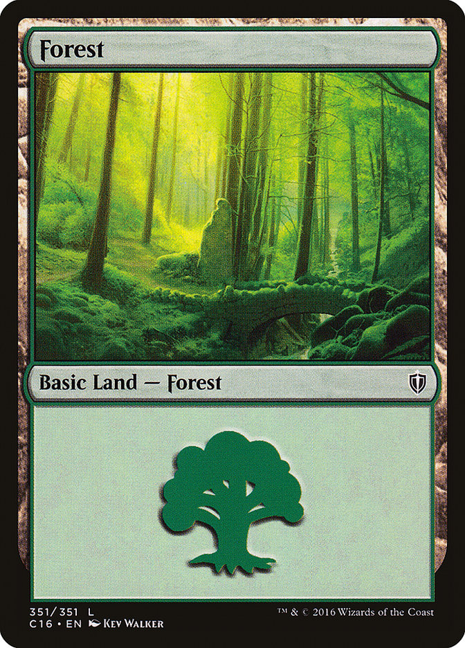 Forest (351) [Commander 2016] - The Mythic Store | 24h Order Processing