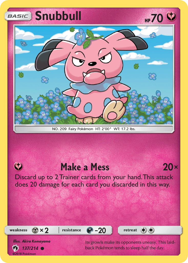 Snubbull (137/214) [Sun & Moon: Lost Thunder] - The Mythic Store | 24h Order Processing