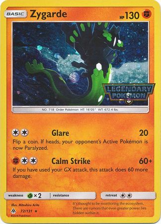 Zygarde (72/131) (Cosmos Holo) [Sun & Moon: Forbidden Light] - The Mythic Store | 24h Order Processing