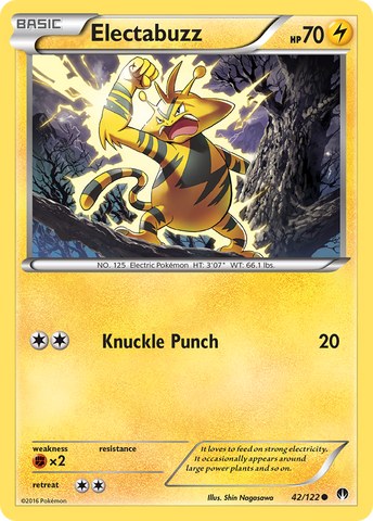 Electabuzz (42/122) [XY: BREAKpoint] - The Mythic Store | 24h Order Processing