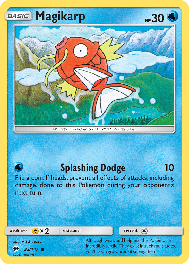 Magikarp (32/147) [Sun & Moon: Burning Shadows] - The Mythic Store | 24h Order Processing