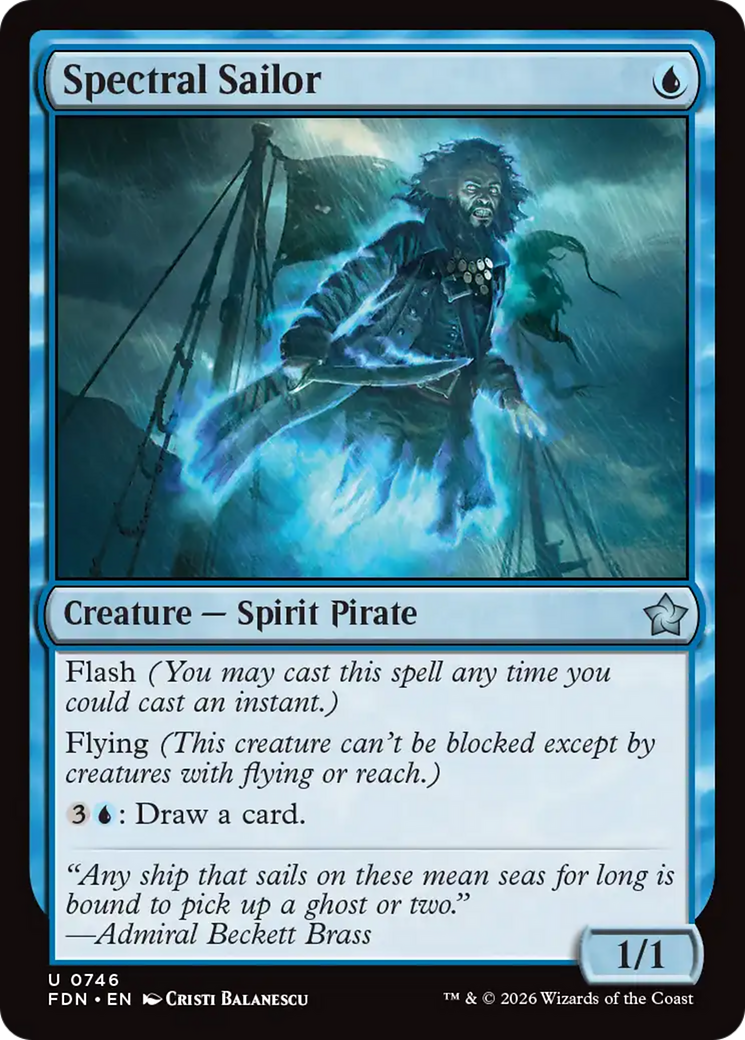 Spectral Sailor (0746) [Foundations] - The Mythic Store | 24h Order Processing