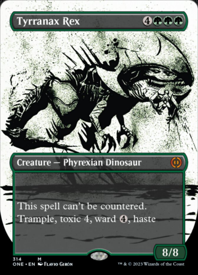 Tyrranax Rex (Borderless Ichor) [Phyrexia: All Will Be One] - The Mythic Store | 24h Order Processing