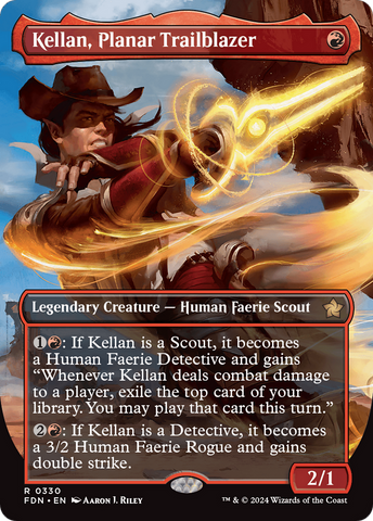 Kellan, Planar Trailblazer (Borderless) [Foundations] - The Mythic Store | 24h Order Processing