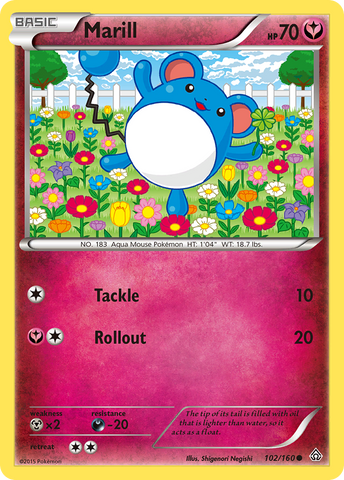 Marill (102/160) [XY: Primal Clash] - The Mythic Store | 24h Order Processing