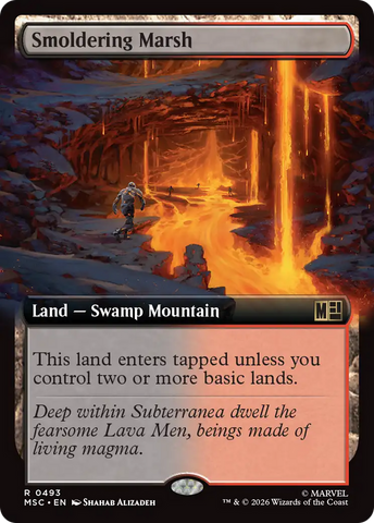 Smoldering Marsh (Extended Art) [Marvel Super Heroes Commander] - The Mythic Store | 24h Order Processing