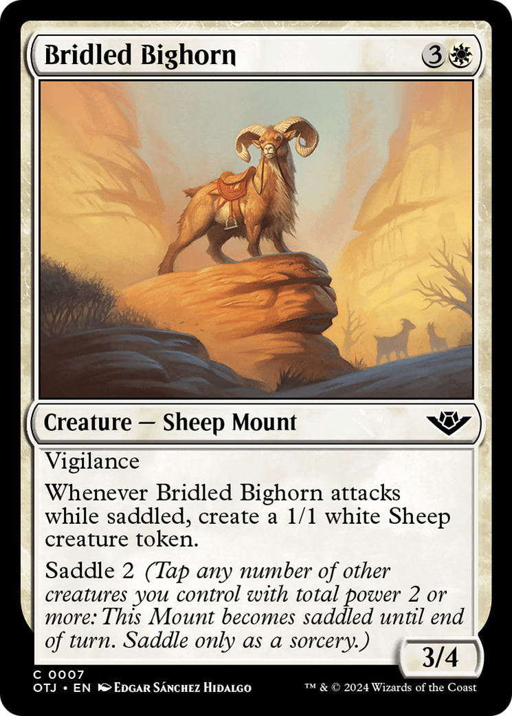 Bridled Bighorn [Outlaws of Thunder Junction] - The Mythic Store | 24h Order Processing