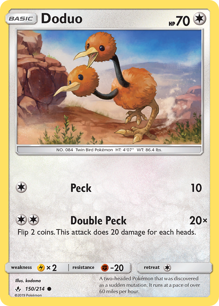 Doduo (150/214) [Sun & Moon: Unbroken Bonds] - The Mythic Store | 24h Order Processing