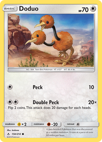 Doduo (150/214) [Sun & Moon: Unbroken Bonds] - The Mythic Store | 24h Order Processing
