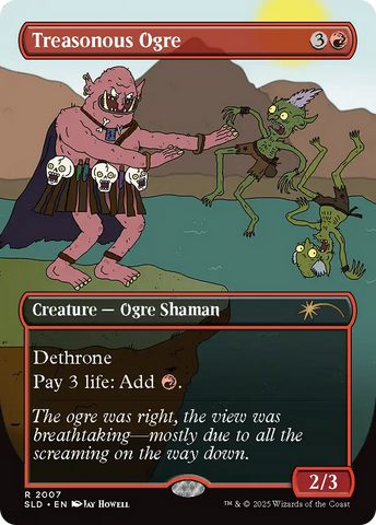 Treasonous Ogre (Rainbow Foil) [Secret Lair Drop Series] - The Mythic Store | 24h Order Processing