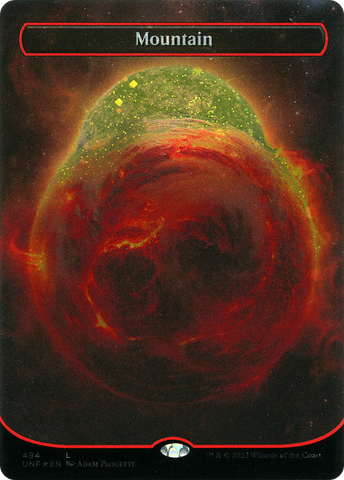 Mountain (494) (Orbital Space-ic Land) (Galaxy Foil) [Unfinity] - The Mythic Store | 24h Order Processing
