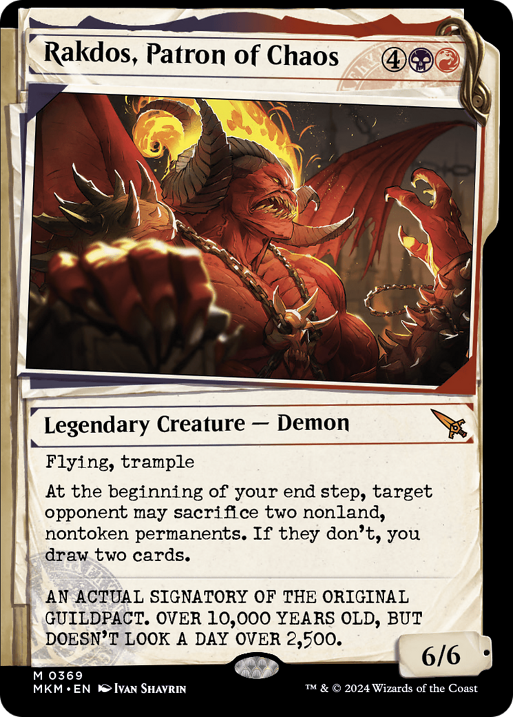 Rakdos, Patron of Chaos (Showcase) (0369) [Murders at Karlov Manor] - The Mythic Store | 24h Order Processing